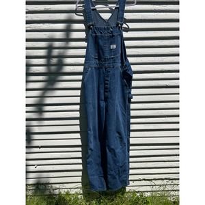 Vintage Big Mac Square Bak Denim Overalls 36X32